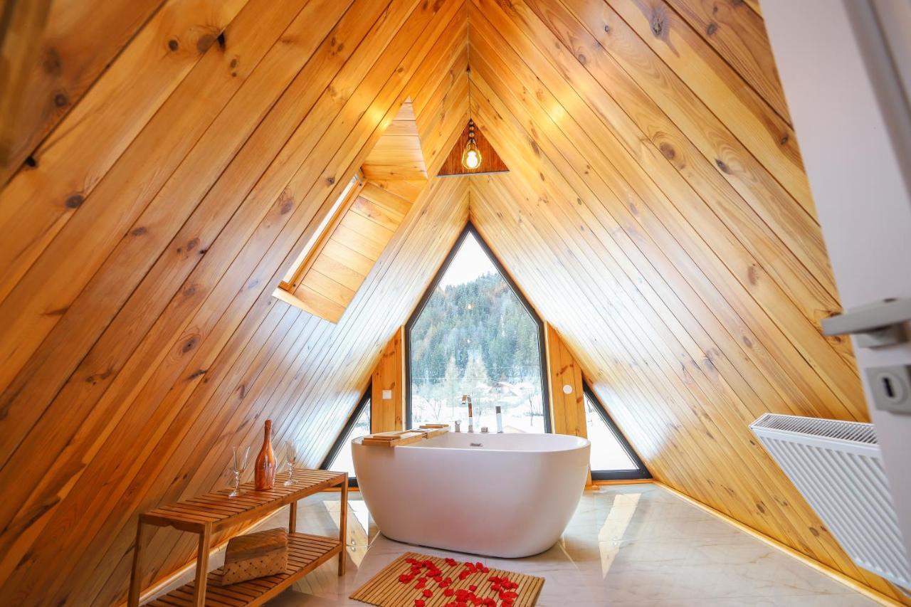 Cabana Cozy Cabin A Frame Topliţa Esterno foto