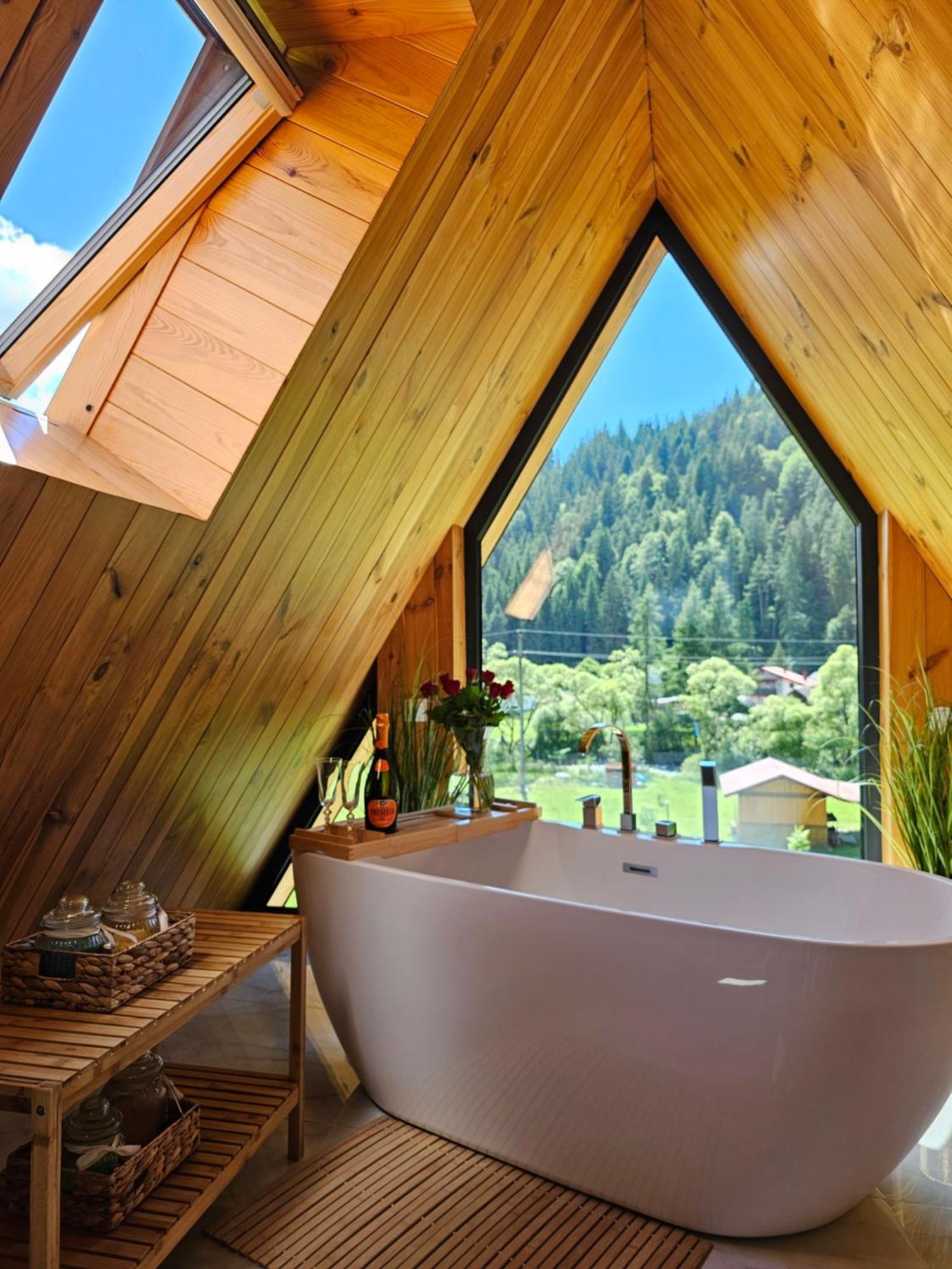 Cabana Cozy Cabin A Frame Topliţa Esterno foto