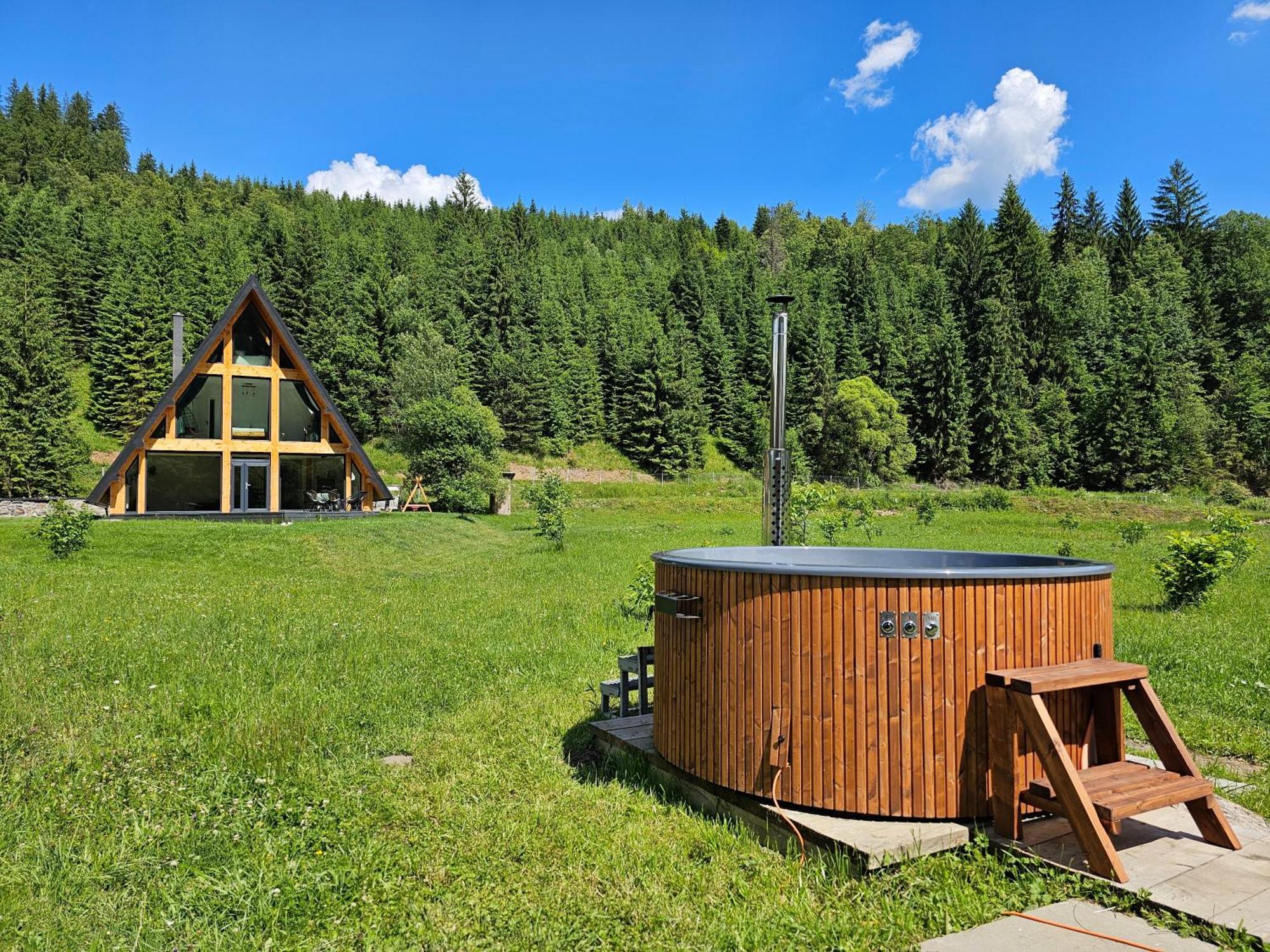 Cabana Cozy Cabin A Frame Topliţa Esterno foto