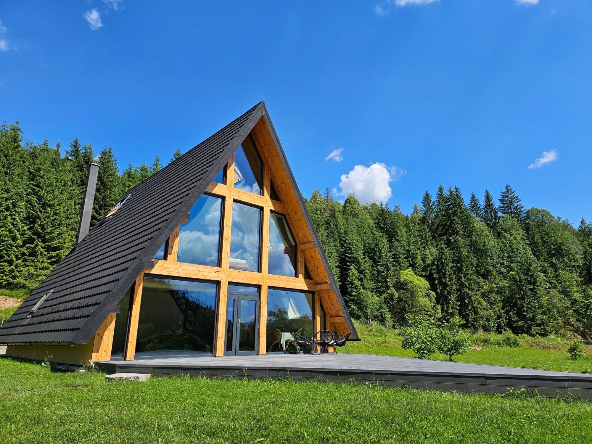 Cabana Cozy Cabin A Frame Topliţa Esterno foto