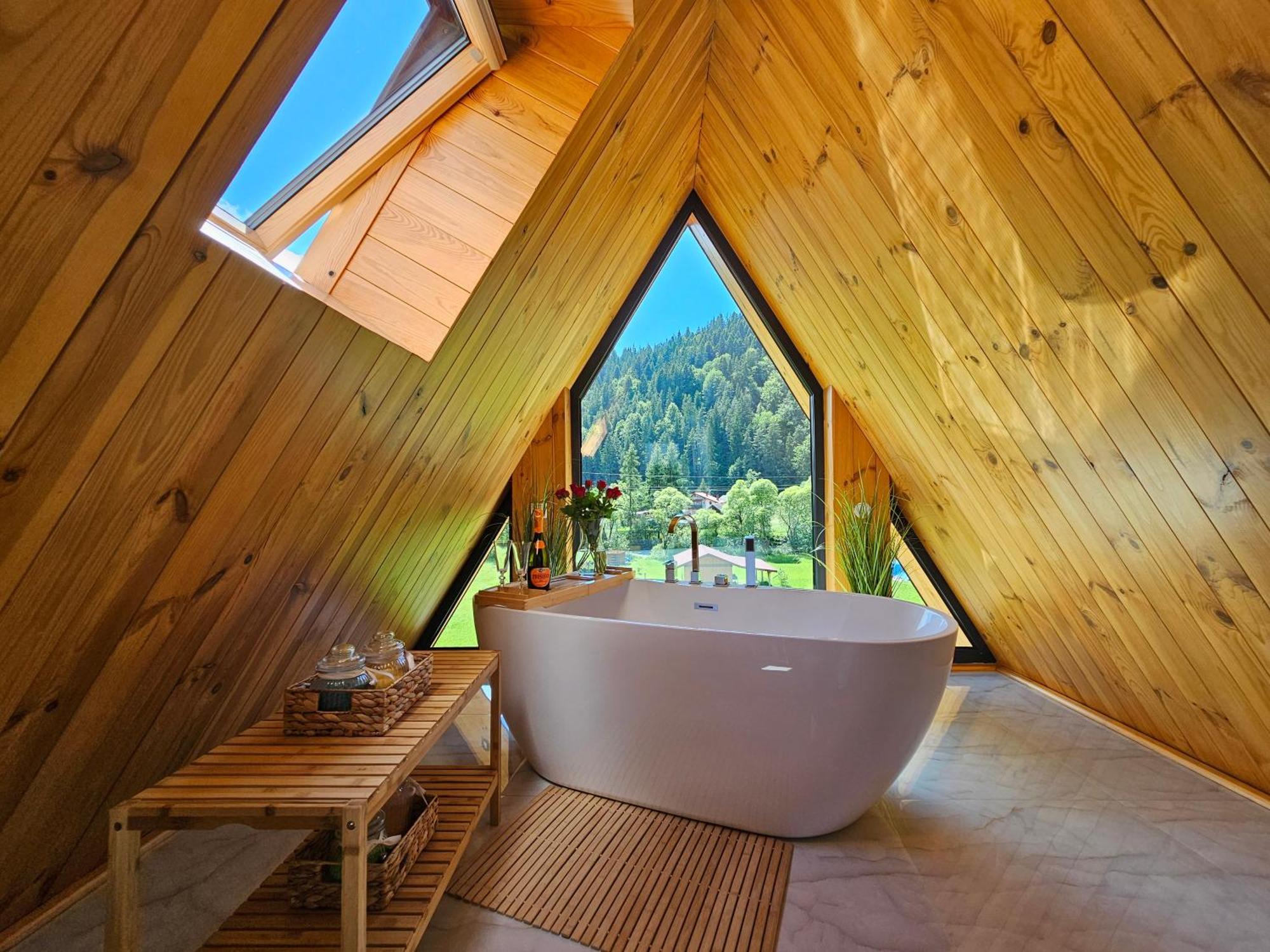 Cabana Cozy Cabin A Frame Topliţa Esterno foto