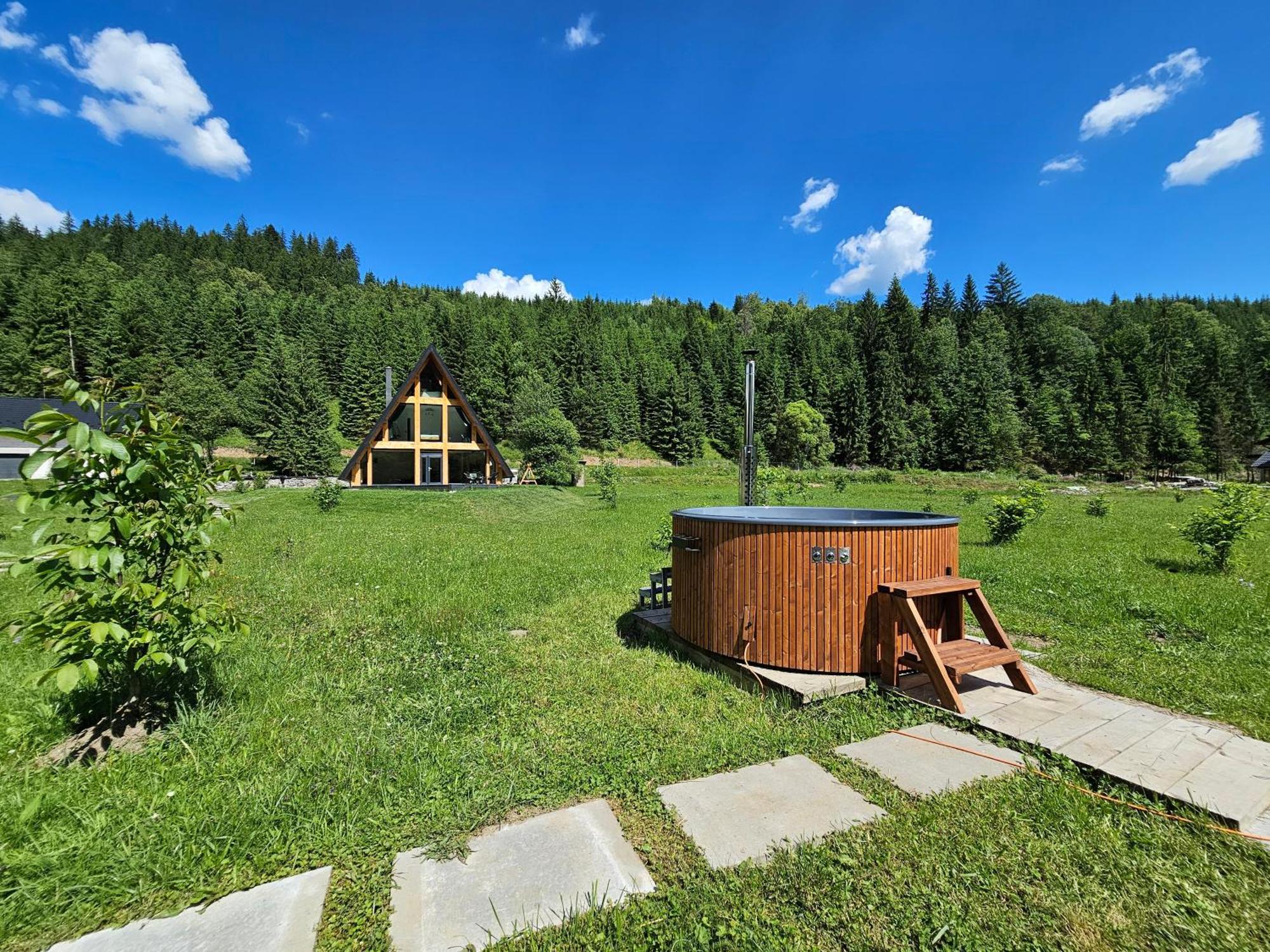 Cabana Cozy Cabin A Frame Topliţa Esterno foto
